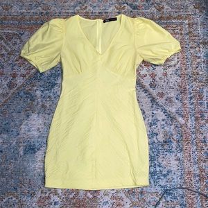 Zara yellow mini dress
